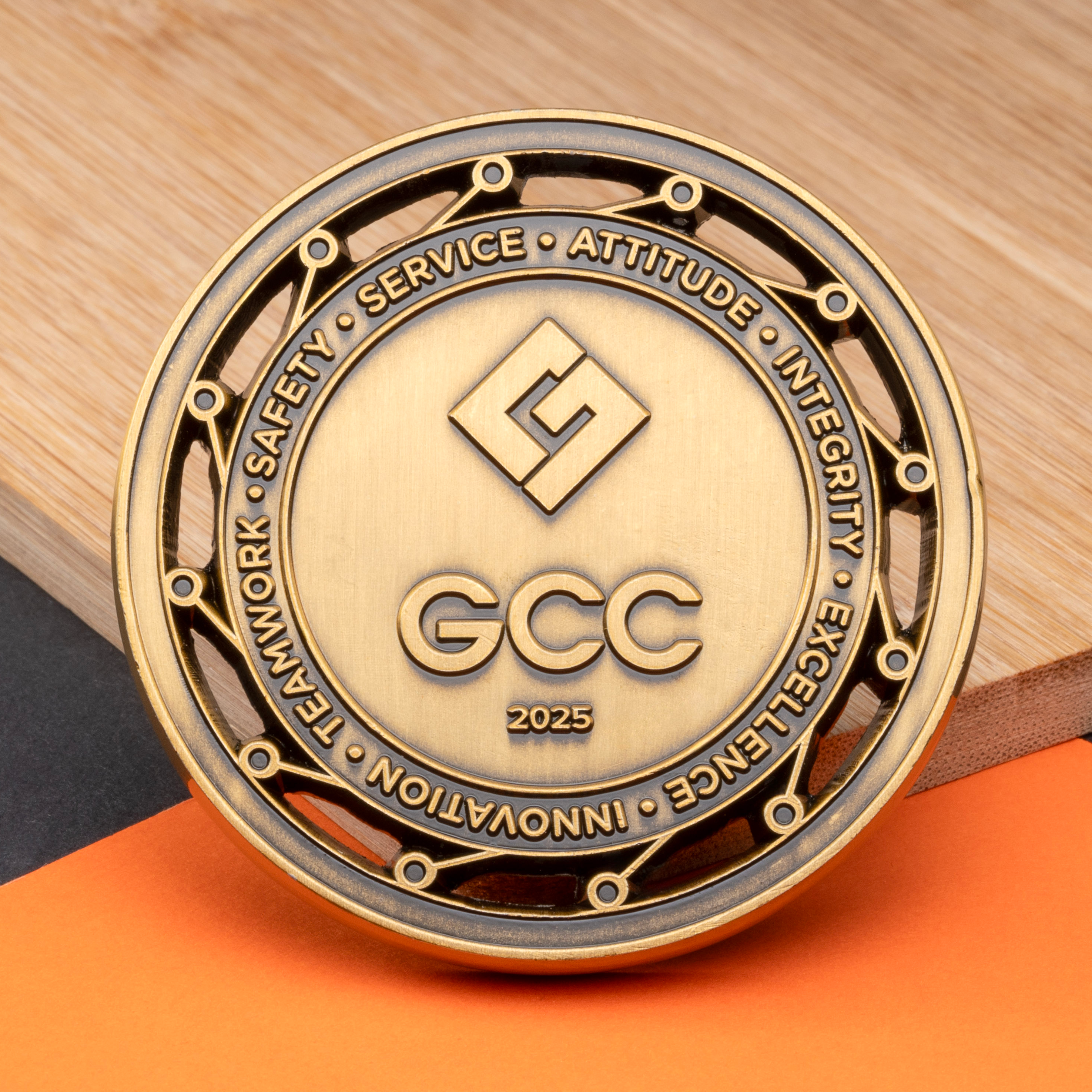 Soft Enamel On One Side - Challenge Coins